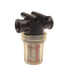 Filtre de ligne transparent 1/2" Femelle 50Mesh Bleu