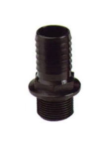 Raccord Droit fileté Mâle 3" vers tubulure Diam 75mm