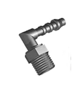 Raccord Coudé 90° fileté Mâle 3/8" vers tubulure 12mm