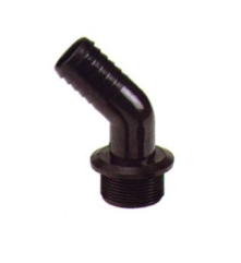 Raccord Coudé 45° fileté Mâle 1"1/2 vers tubulure 40mm