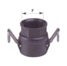 1/2 Raccord Femelle 1" blocage Camlock / Filetage Femelle 1"