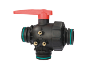 Vanne 3 voies avec raccord Fork T3 Mâle flux interrompu