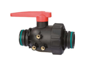 Vanne à bille deux voies avec raccord à épingle Fork Mâle